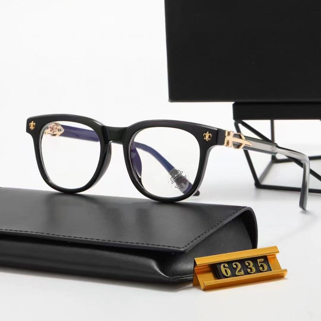 Black and Gold Chrome Hearts Glasses