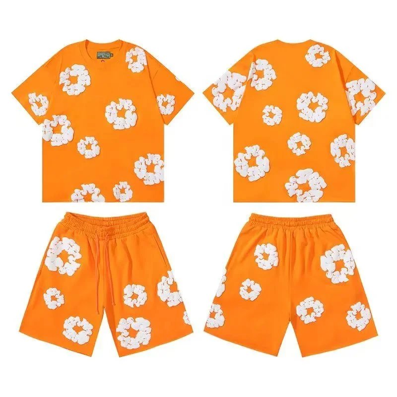 Denim Tears Orange Shorts Set