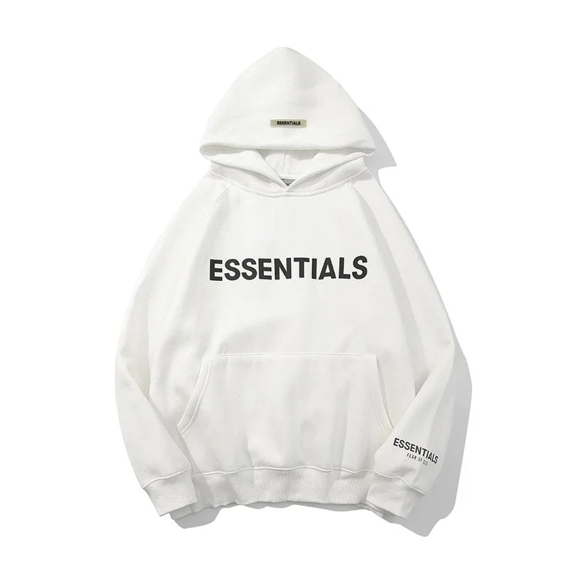 Essentials White Hoodie