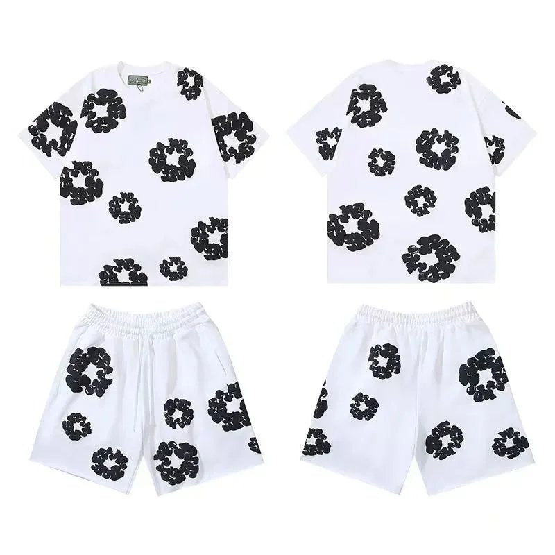 Denim Tears White Shorts Set