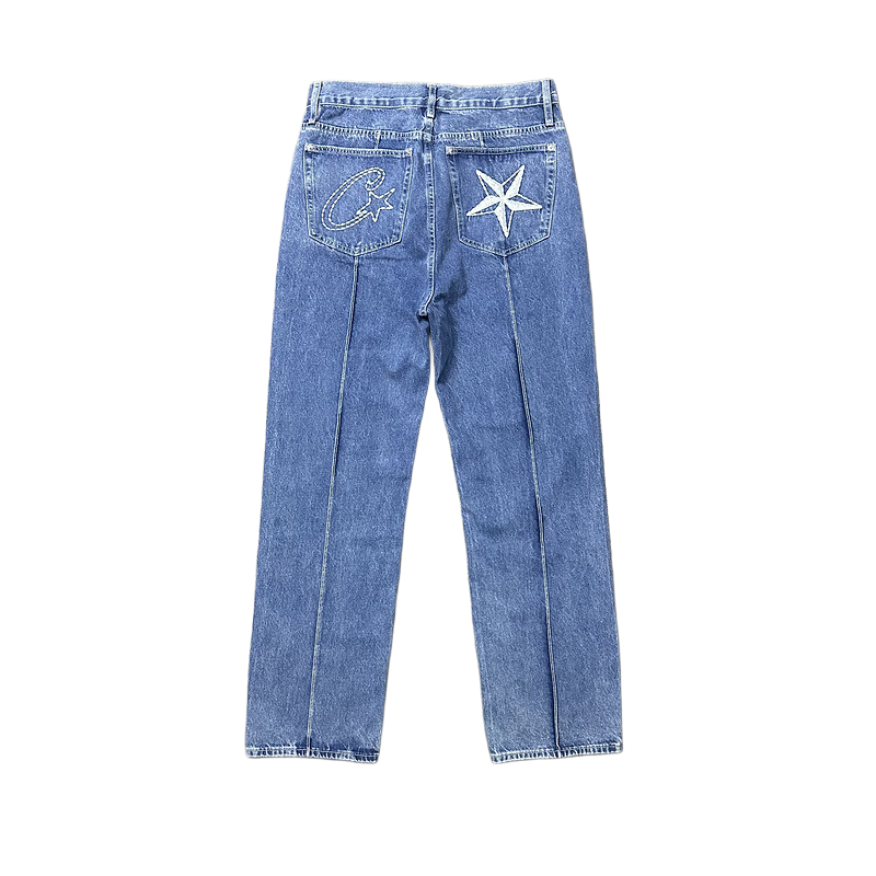 Corteiz Alcatraz Blue Jeans