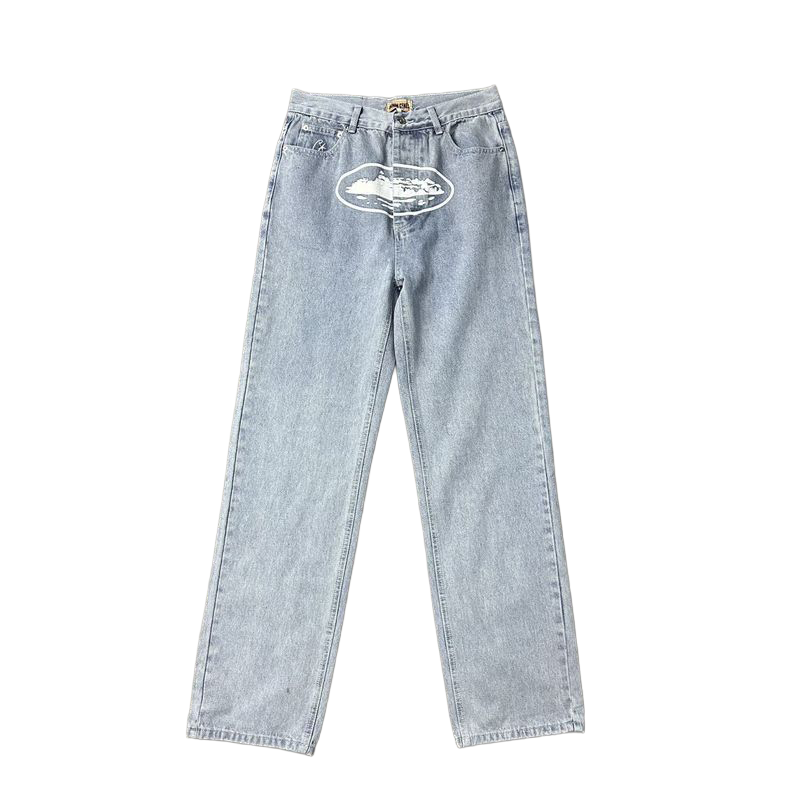 Corteiz Alcatraz Light Blue Jeans