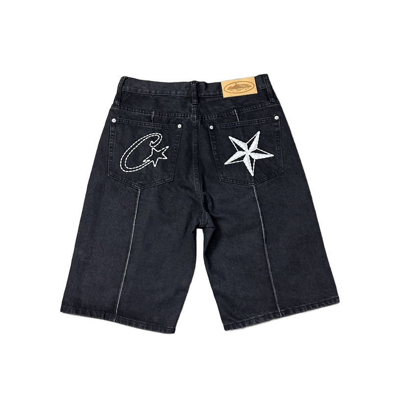 Corteiz Alcatraz Black Jorts