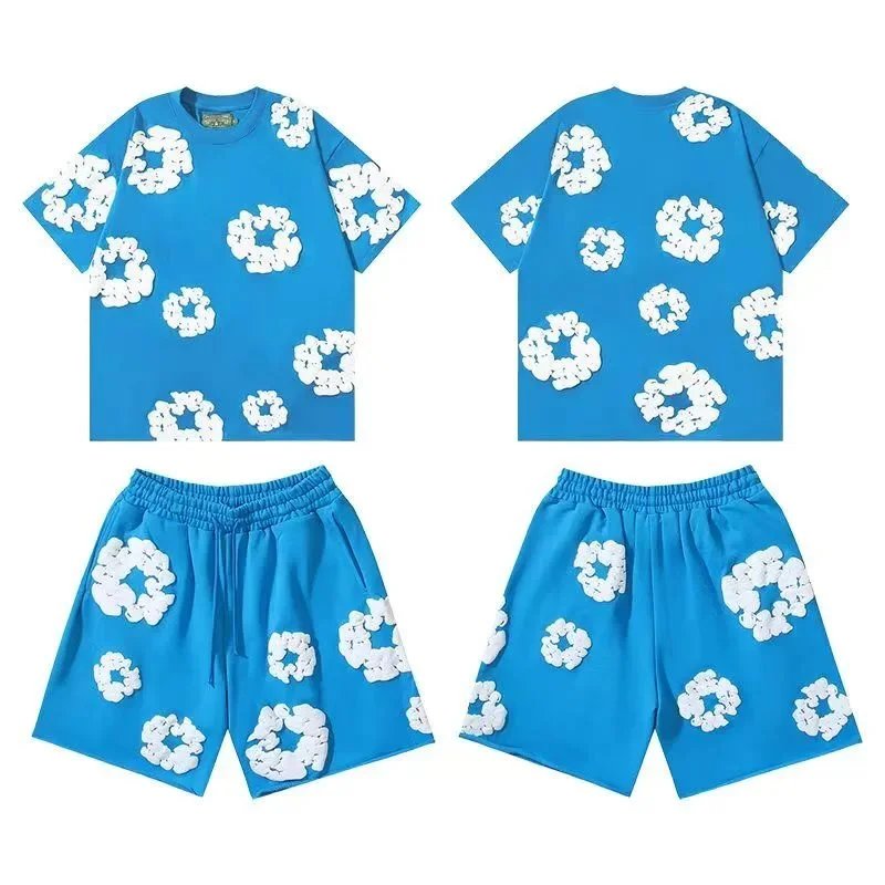 Denim Tears Blue Shorts Set