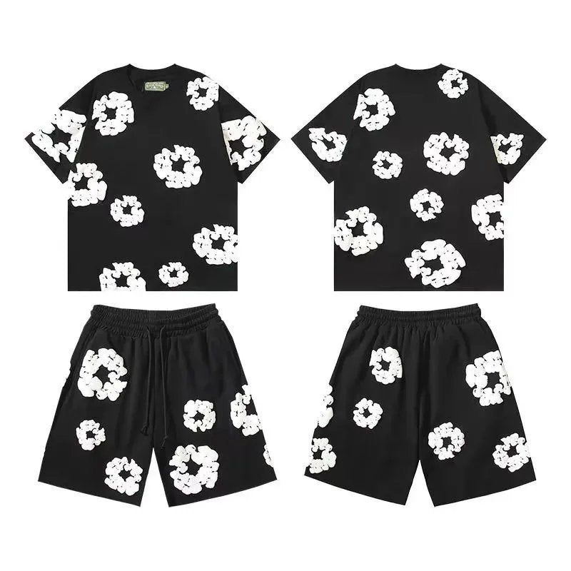 Denim Tears Black Shorts Set