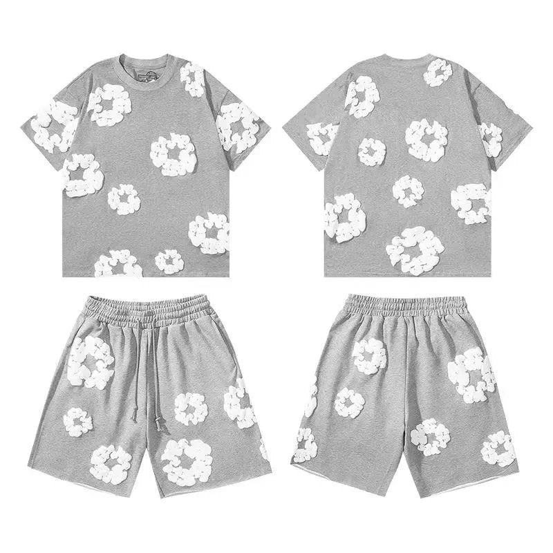 Denim Tears Grey Shorts Set