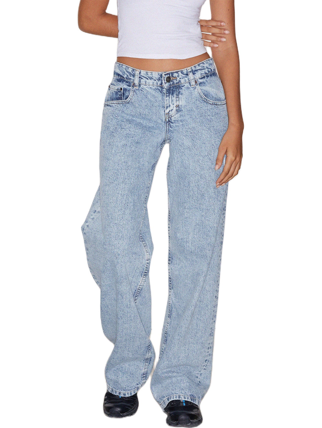 Low Rise Light Blue Women's Jeans