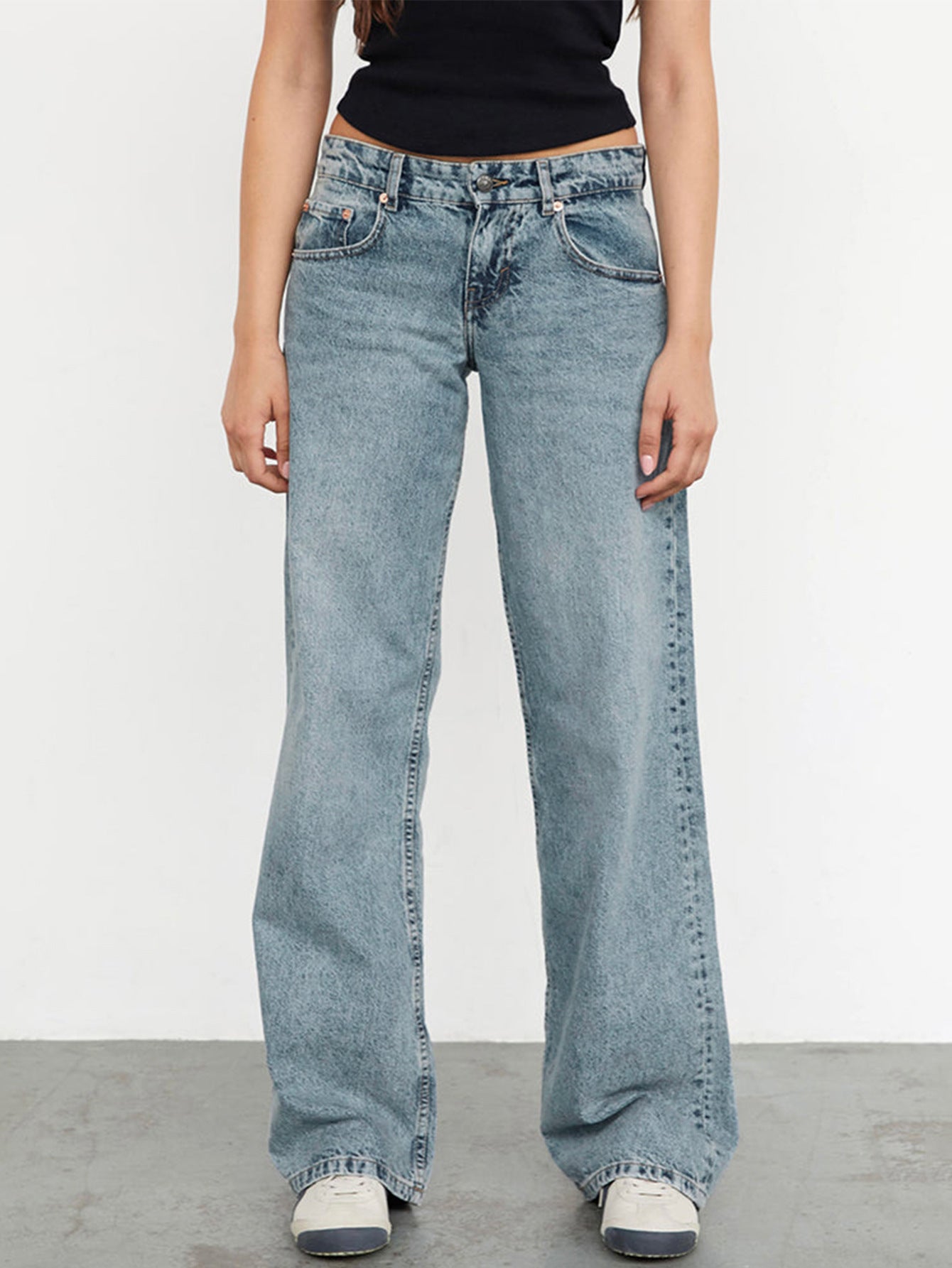 Low Rise Vintage Blue Women's Jeans