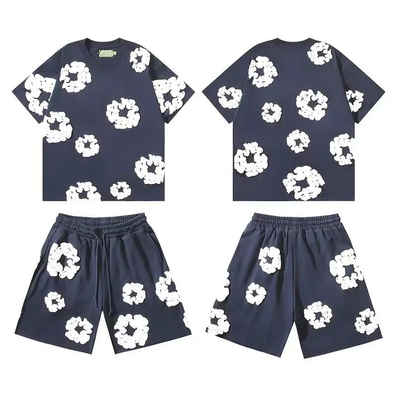 Denim Tears Purple Shorts Set