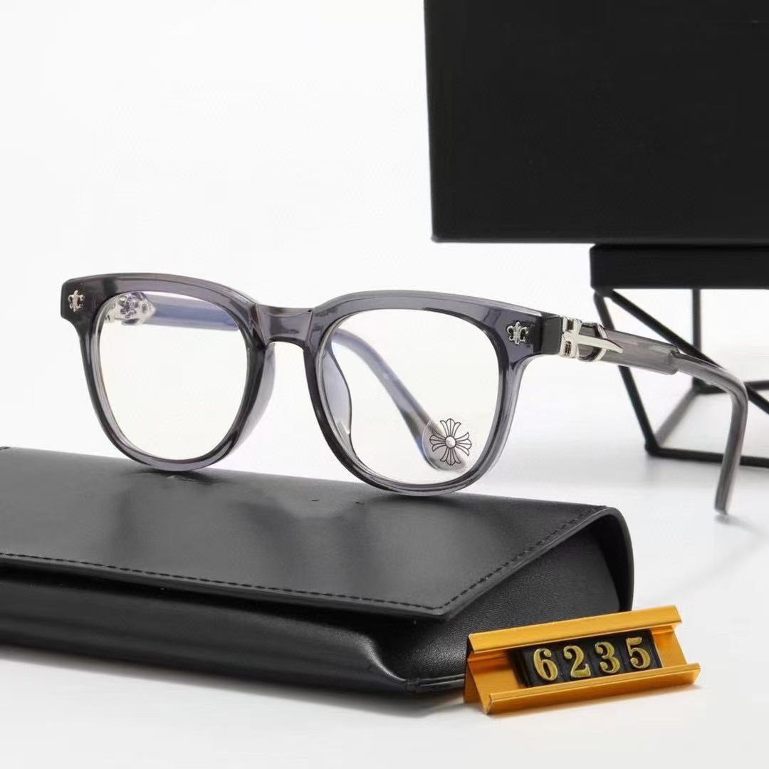 Grey Chrome Hearts Glasses