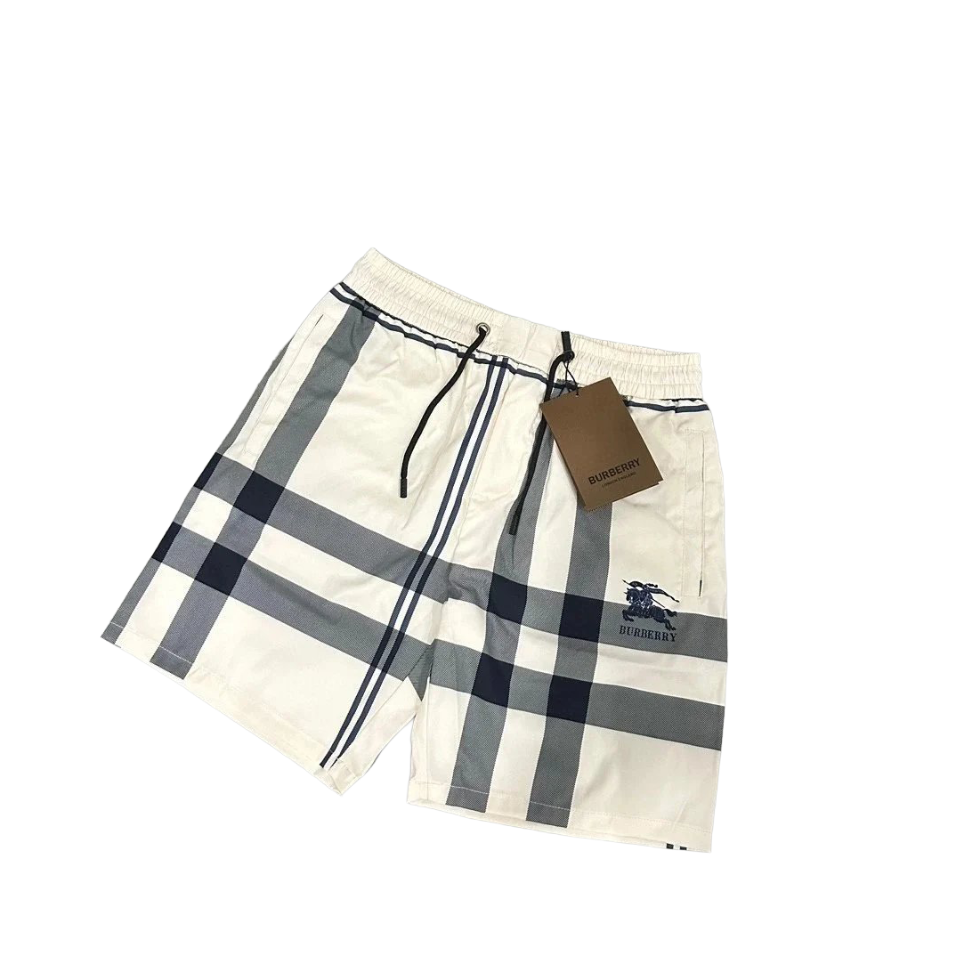 Burberry Shorts White Plaid